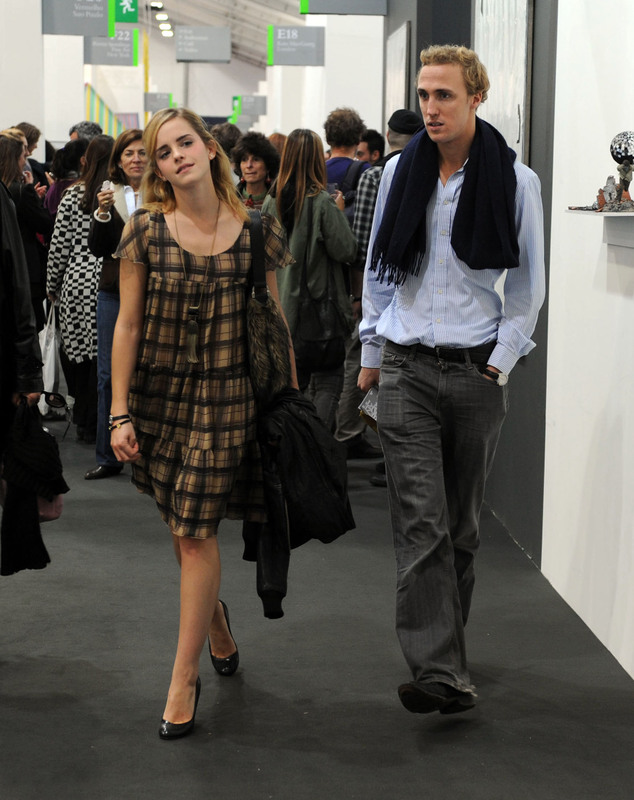 Emma Watson with financier boyfriend Jay Barrymore at the Frieze Art Fair in