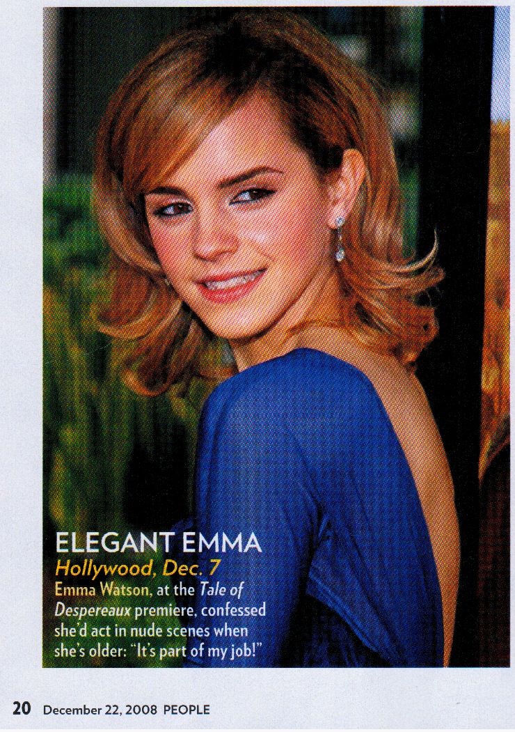 people magazine. Emma Watson People Magazine